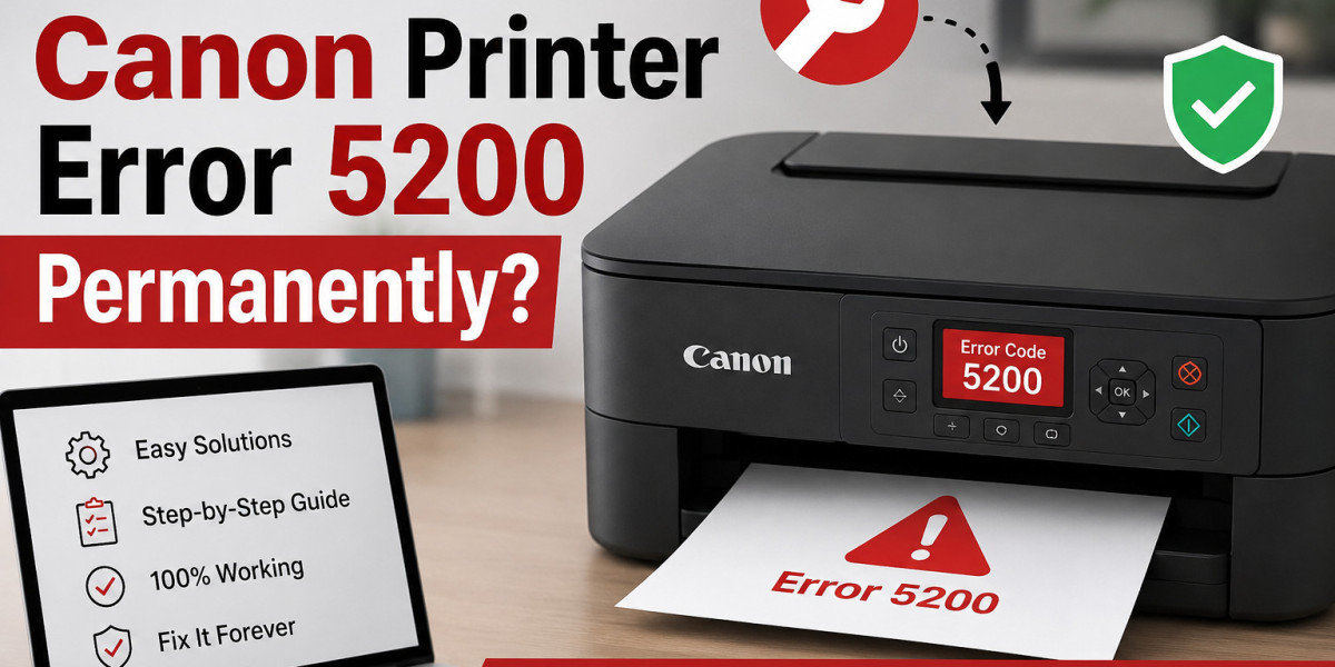 How to Get Rid of Canon Printer Error 5200 Permanently?