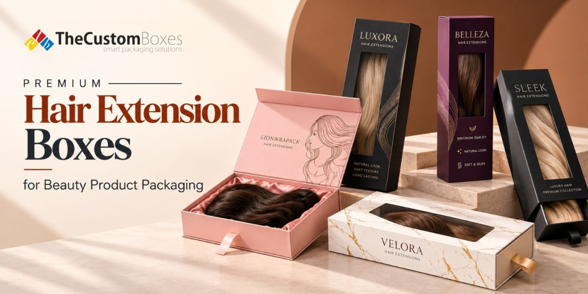 Premium Hair Extension Boxes for Beauty Product Packaging